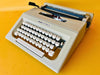 Working typewriter Olivetti Lettera 25 beige main view