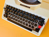 Working Typewriter Torpedo 10 40 White Dutch QWERTY with Case