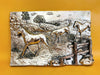 Bronze equestrian wall plaque vintage horse relief decor