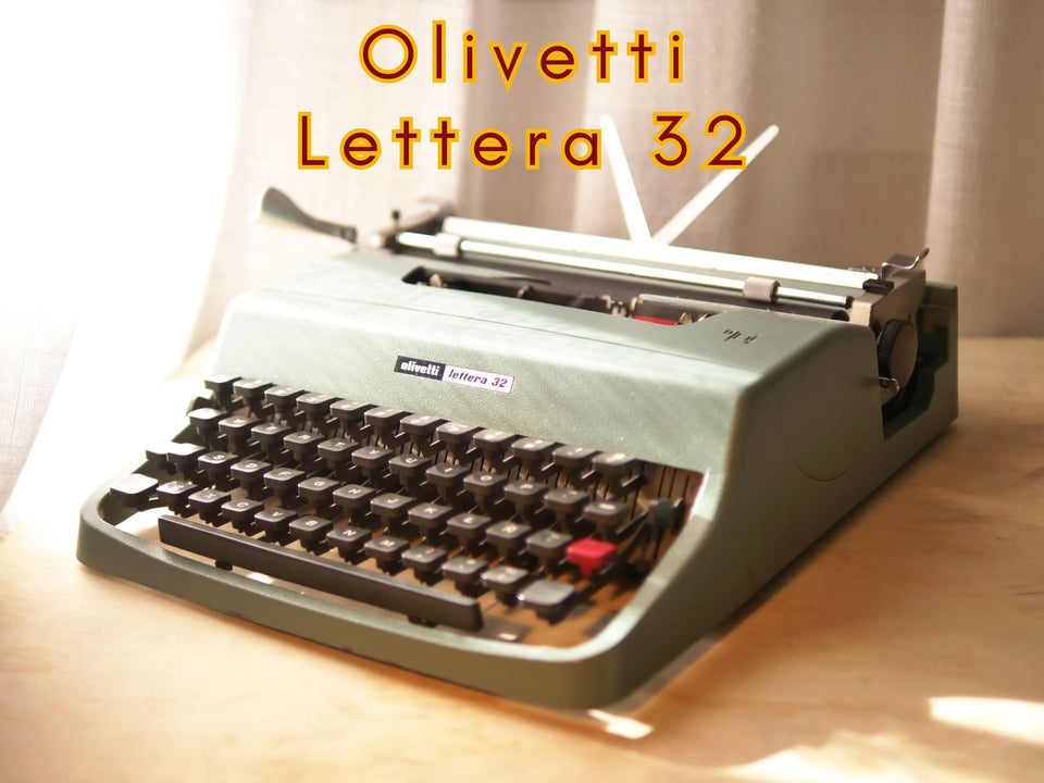 Olivetti Lettera 32 with Case | Iconic Seafoam Blue | The Writer’s Essential (Copy)