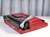 Brother Deluxe 220 Portable Typewriter - Working 1970s Manual - Red with Case