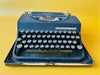 Vintage Invicta 1950s Black Typewriter – Manual Decorative Italian Typewriter