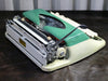 Working Amaya Deluxe Typewriter | Rare Two-Tone Emerald Green with Case