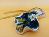 ARDE Italy Silver Plated Preserved Flower - Handmade Floral Jewelry - Vintage Italian Art