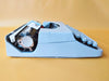 Nakajima ALL White Typewriter – 1970s Manual Typewriter with Case