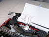 Brother Deluxe 220 Portable Typewriter - Working 1970s Manual - Red with Case
