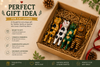 Wooden fishing cat figurines bundle for gift