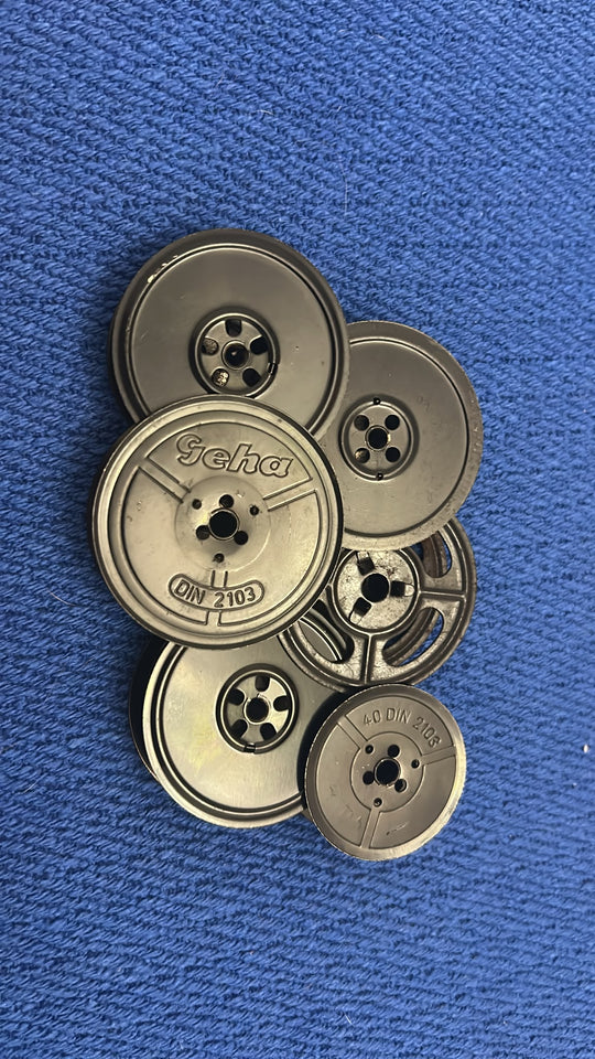 20 Metal Typewriter ribbon spools