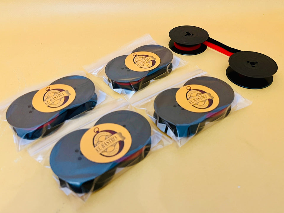 Olivetti Typewriter Ribbons (GR4 Standard) - Black & Red Twin Spool