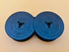 Typewriter ribbon black red ink hole