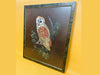 Vintage macrame owl wall decor hanging interior display