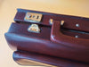 Brown Leather Attache Case | Modernist Lawyer Briefcase | Structured Business Valise with Pocket