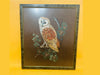 Vintage owl macrame wall hanging handmade decor
