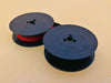 Olivetti typewriter ribbon black and red ink spool