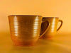 Arcopal Volcano Coffee Mug Set – 3-Piece French Opal Glass, 1970s Mid-Century Modern