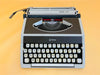 Royal 200 keyboard detail AZERTY keys close-up metal typewriter
