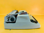 Adler Gabriele 25 Typewriter – Beige Portable Manual Typewriter, Vintage Big Model