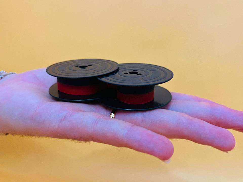 Olivetti Typewriter Ribbons (GR4 Standard) - Black & Red Twin Spool