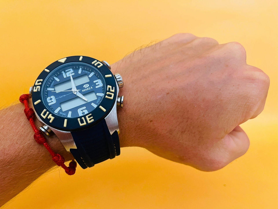 Marea quartz watch stainless steel 5ATM water resistant