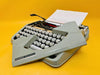 Hermes Baby Portable Typewriter - Working 1950s/60s Manual - Grey with Case