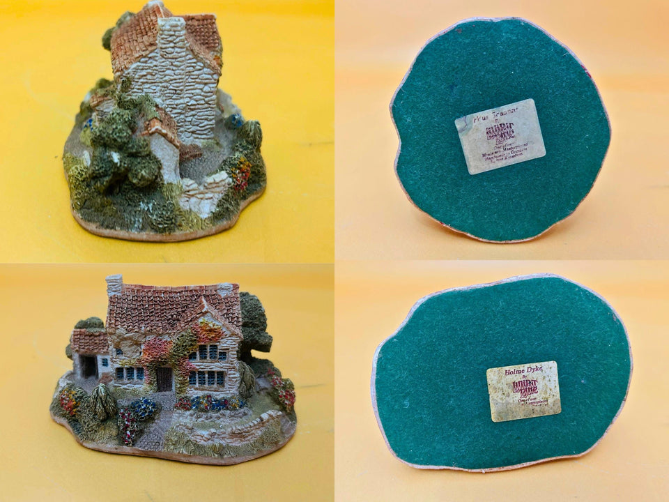 Lilliput Lane Miniatures Set – 9-Piece Vintage Tiny Houses & Windmill Collection, Handcrafted British Cottage