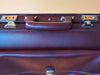 Brown Leather Attache Case | Modernist Lawyer Briefcase | Structured Business Valise with Pocket