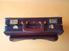 Brown Leather Attache Case | Modernist Lawyer Briefcase | Structured Business Valise with Pocket