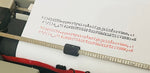 Olivetti Lettera 35 typing sample QWERTY typeface gray typewriter